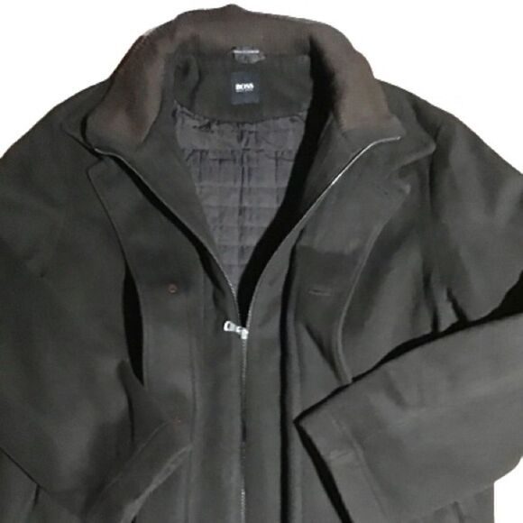 BOSS Men's Cashmere WOOL Regular Fit Coat Sz.38 - Picture 7 of 16